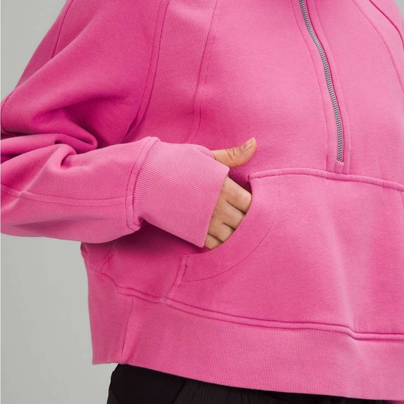 Lululemon Scuba Oversized Half-Zip Hoodie Pink Blossom - Picture 8 of 12